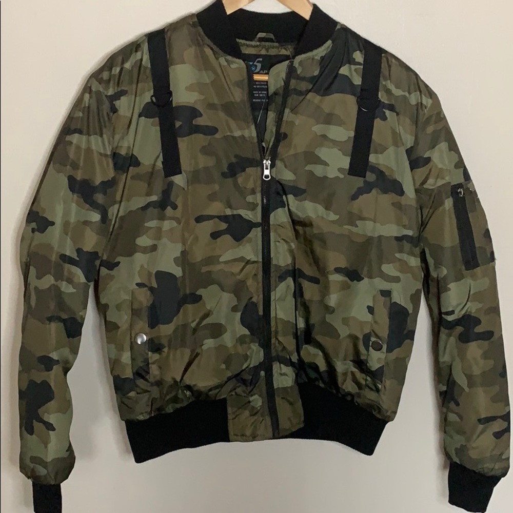 Camouflage Bomber Jacket